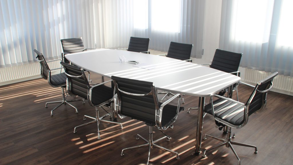 table set for personal injury mediation in Florida